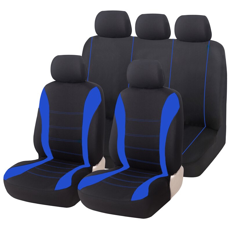 AUTOYOUTH-Fundas de protección para asiento de coche, accesorios para interior de coche, compatible con airbag, funda de asiento para Lada y Volkswagen, color rojo, azul y gris: Blue