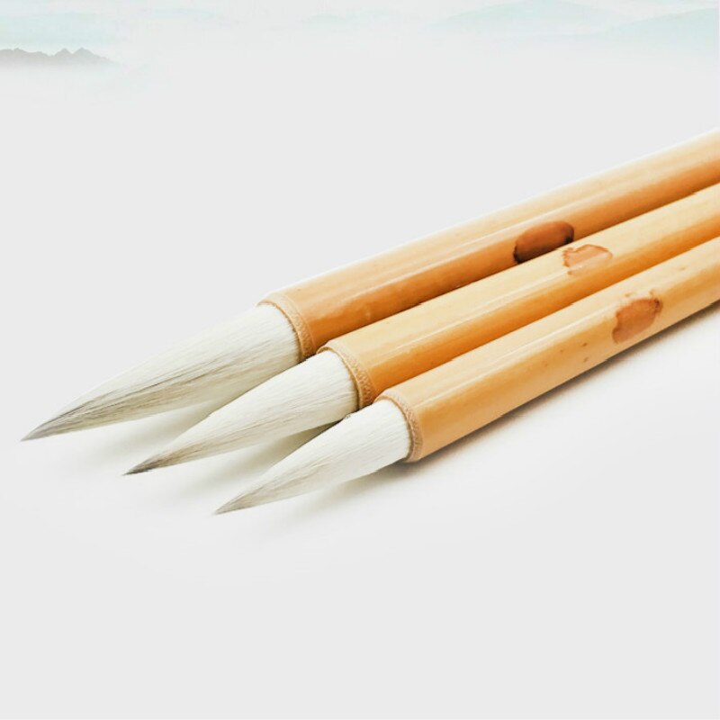 Weiß Wolke Pinsel Kuli-einstellen 3 teile/satz Anfänger Kalligraphie Stift Chinesische Aquarell Sorgfältige Malerei Schreibtafel Pinsel Kunst Liefert