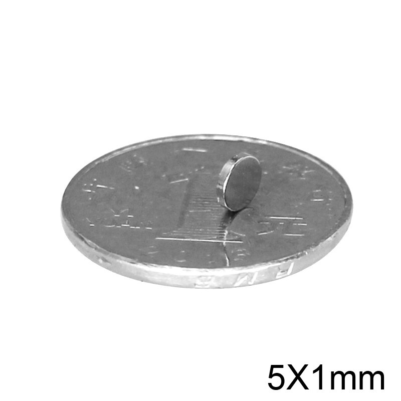 80 ~ 3000Pcs 5X1 Mm Mini Kleine Ronde Magneten 5Mm X 1 Mm N35 Neodymium Magneet sterke Dia 5X1 Mm Permanente Ndfeb Magneten Disc 5*1 Mm