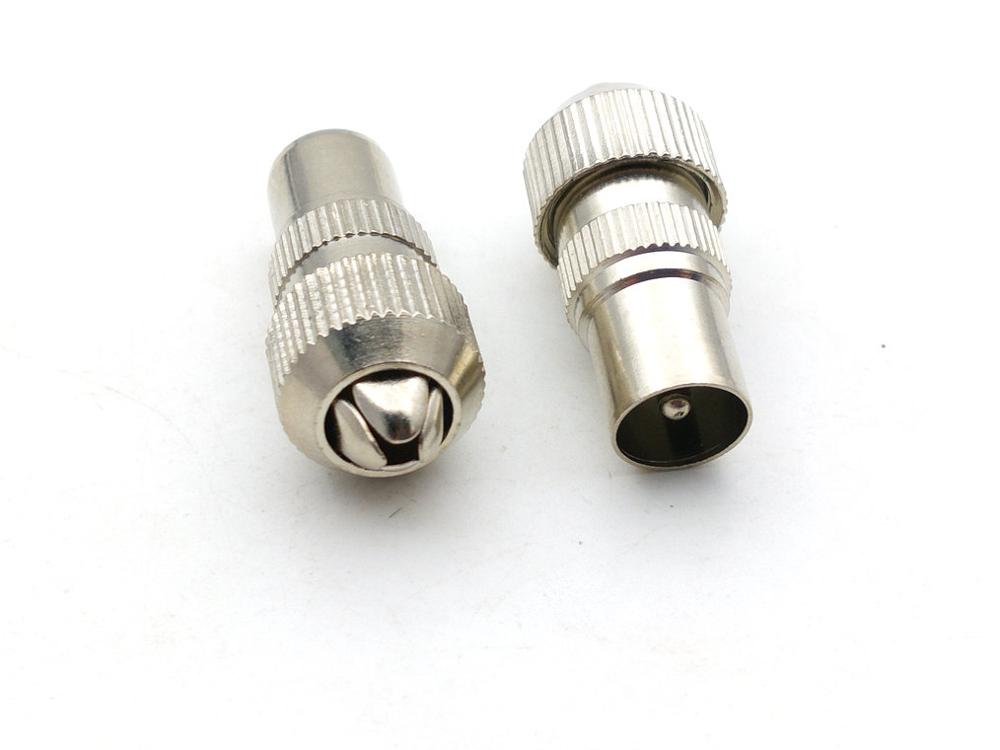 5pcs MALE TV AERIAL CONNECTOR PLUG COAXIAL COAX adapter