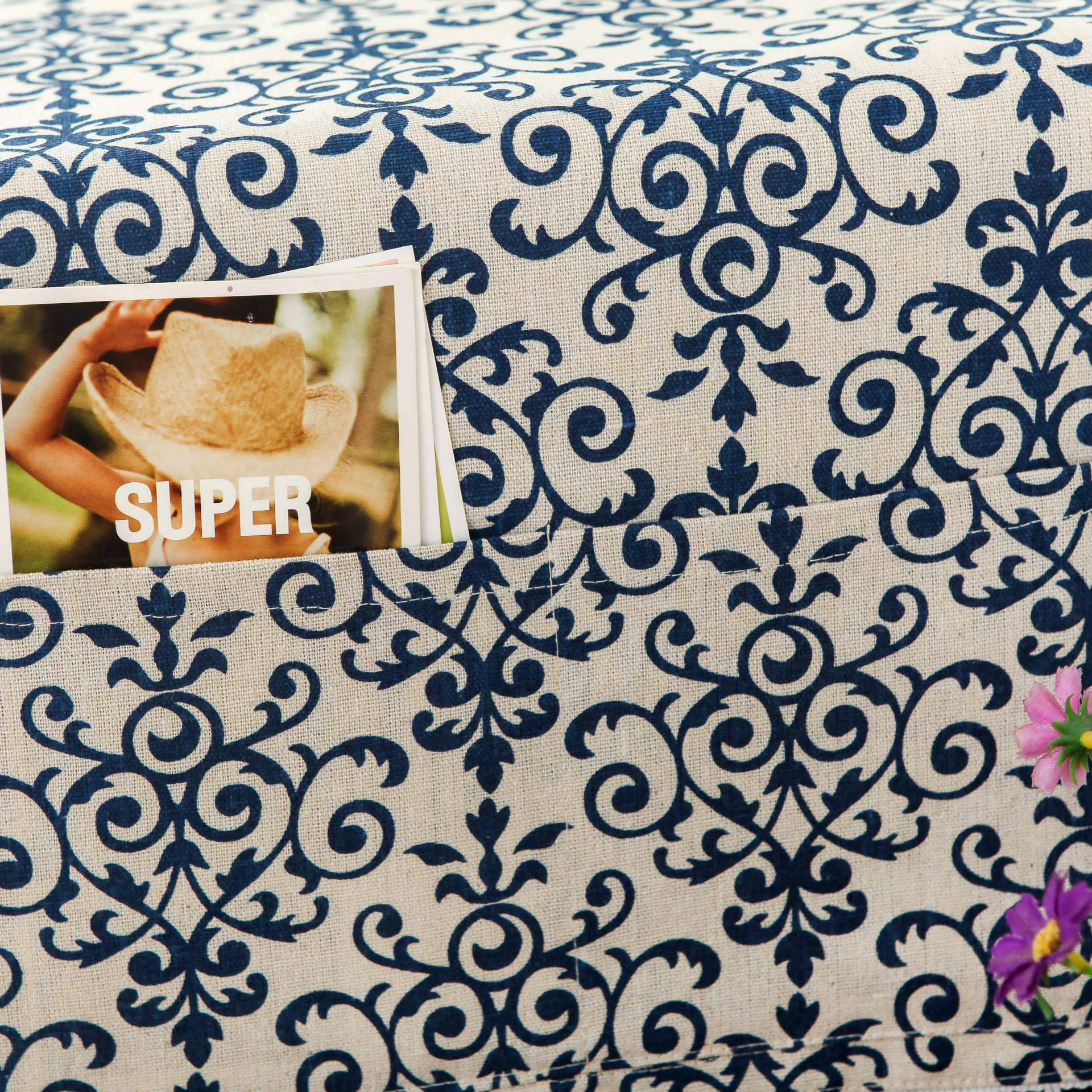Cubierta de porcelana con flores para microondas, bolsa de almacenamiento de aceite con cubierta de polvo, suministros de accesorios de cocina, decoración del hogar
