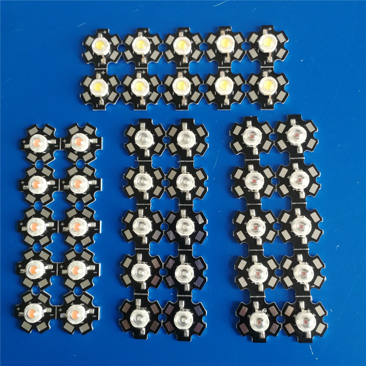 10pcs 3W High power led White Red Green Blue UV full spectrum led 380-840nm +1pcs 6-10x3w 600mA led driver DIY