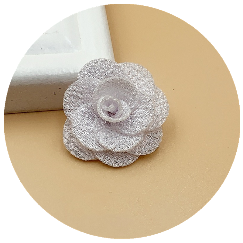 Flor pequeña hecha a mano de 2,5 CM, rosa pequeña tridimensional, pétalo Multicolor, flor pequeña, accesorios para el cabello DIY, 24-48 Uds.
