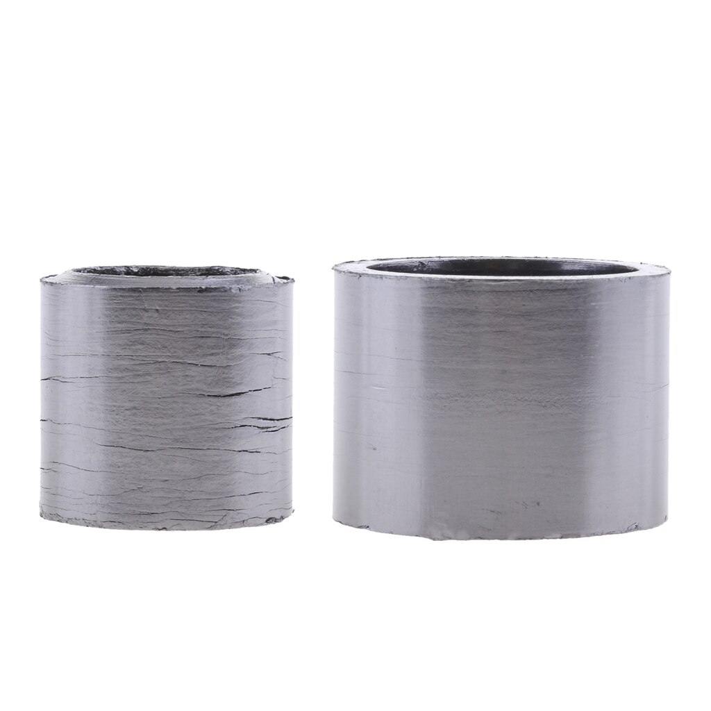 Junta de escape para motocicleta, anillo de sellado de fibra, 2 paquetes