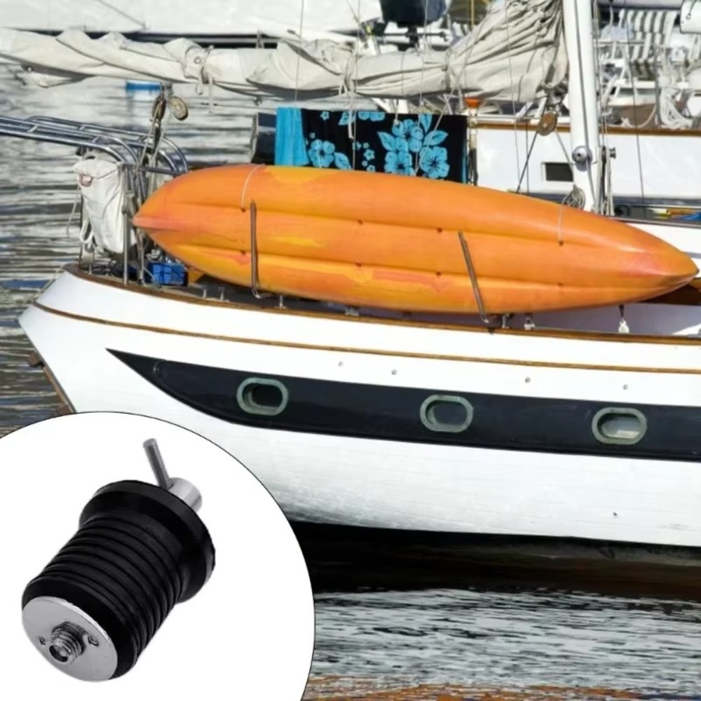 T-Handle Drain Plug 1'' Rubber Stainless Steel Marine Accessories Kayaking Dinghy Yacht Marine Boat