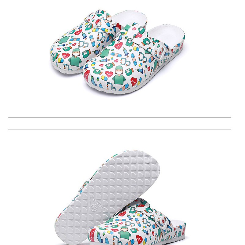 Om skrubba toffel kvinnor eva halkfria träskor skrubbar skor arbete ammande spa skönhetssalong skor bekväma ingen lukt