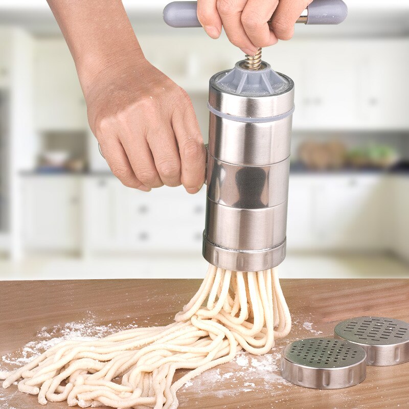 Ręczne urządzenie robić gotowania makaronu prasa maszyna robić robienia makaronu owoce ze stali nierdzewnej sokowirówka naczynia robić gotowania Spaghetti naczynia kuchenne