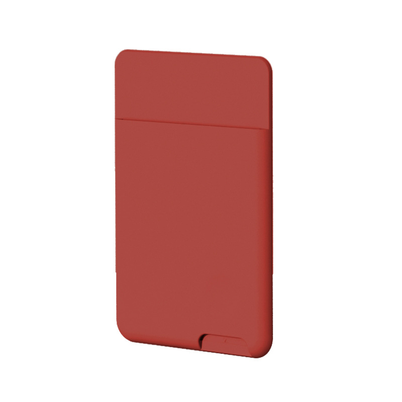 3M Phone Wallet Case Card Holder Self-Adhesive Silicone Pocket Stick ID Bank Credit Card Storage Card Holder Bag Accessory: Coffee
