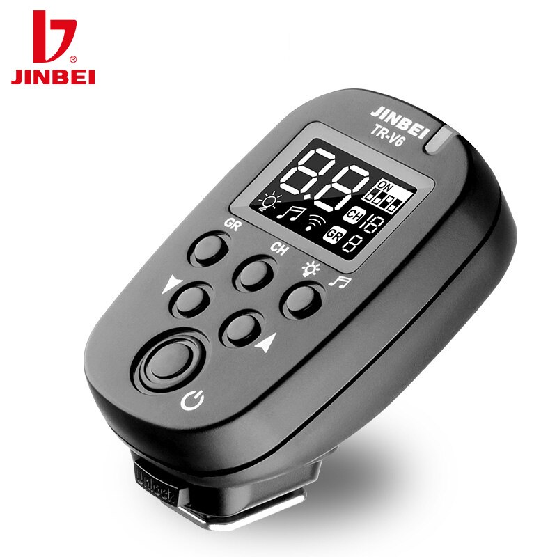 JINBEI TR-V6 2.4GHz Wireless Studio Flash LCD Trigger Transmitter Speedlite Remote Shutter for SPARK DMII DPEII DPX Series