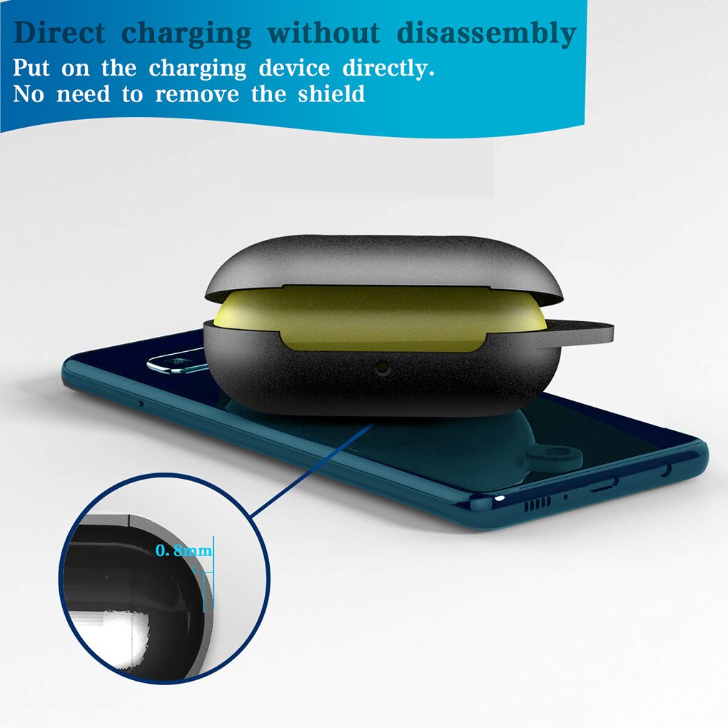 Vervanging voor samsung galaxy buds hoesje, siliconen schokbestendige oordopjeshoes, oordopjesdoos, ophanghaakhoesje