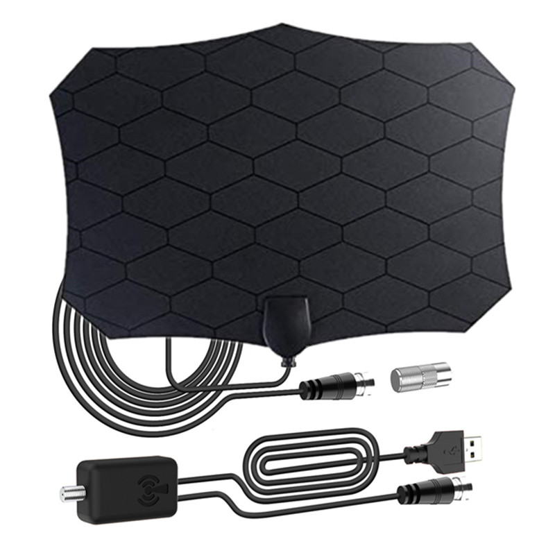 4K 1080P HDTV Antenna with Amplifier Signal Booster Mini Digital TV Antenna Enhanced Reception Indoor Use: Default Title