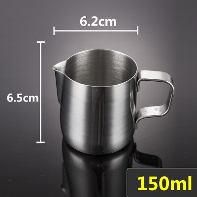 Rvs Opschuimen Werper Pull Bloem Cup Melk Opschuimen Jug Espresso Koffie Pitcher Barista Craft Koffie Latte Melk Mokken: 150ml No Scale mark