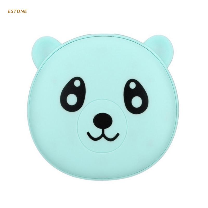 Chauffe-mains électrique réutilisable, petit ours Panda mignon, 2 en 1, batterie externe, Rechargeable, pour l&#39;hiver: Bleu