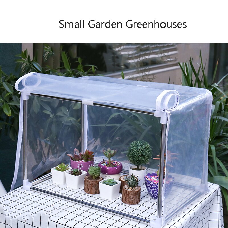 Small Garden Greenhouses Kit 58*38cm Mini Indoor Outdoor Homes Greenhouse Gardening Cover Outdoors Winter Plant Succulents