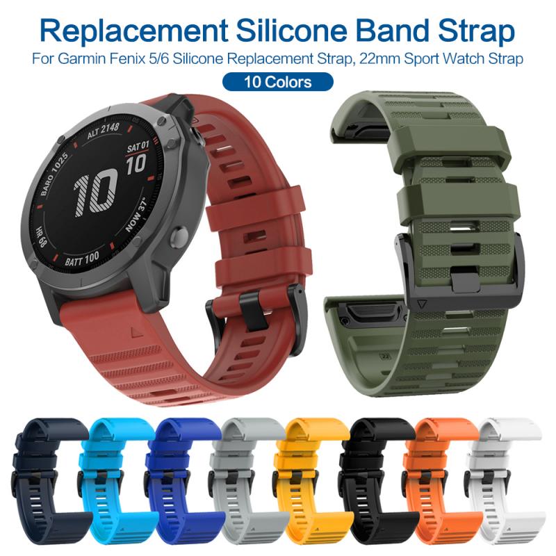 Weiche Silikon Ersatz Armband Strap Für Garmin Fenix 5/6 Bands Zubehör Sport Atmungsaktive Air Loch Wasser-Beweis Straps