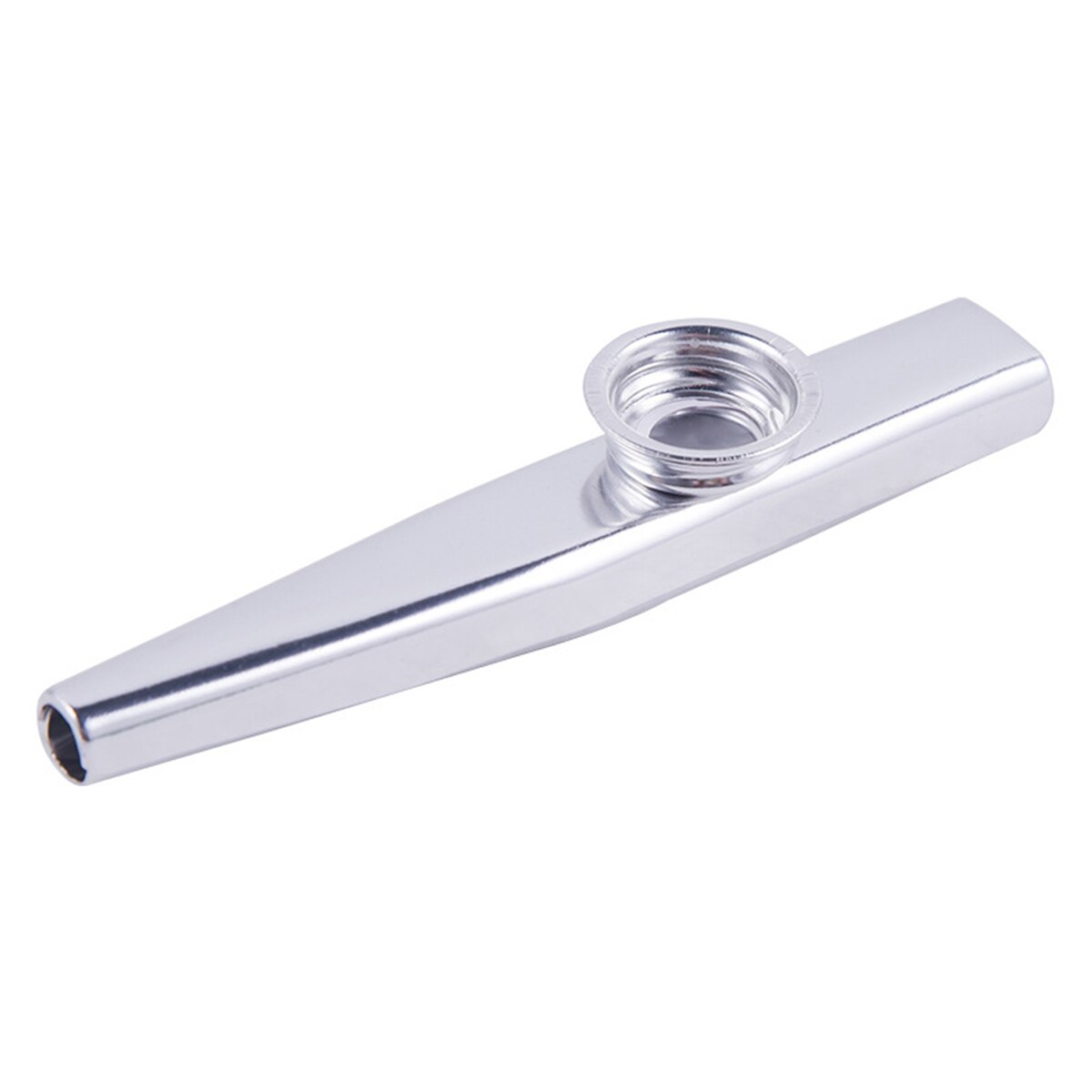 Kazoo zilveren aluminiumlegering met membraan fluit membraan mond Kazoos muziekinstrumenten