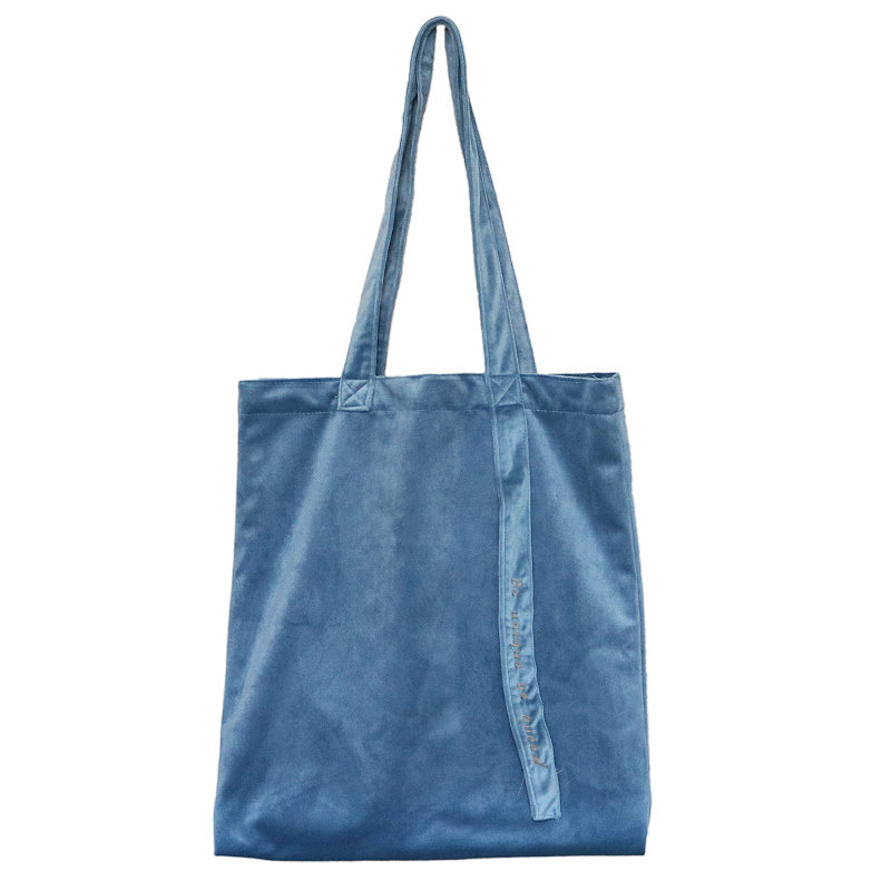 Youda fluwelen schoudertas met lint, vintage stijl, delicate handtas, geborduurde dames boodschappentassen, effen handtassen