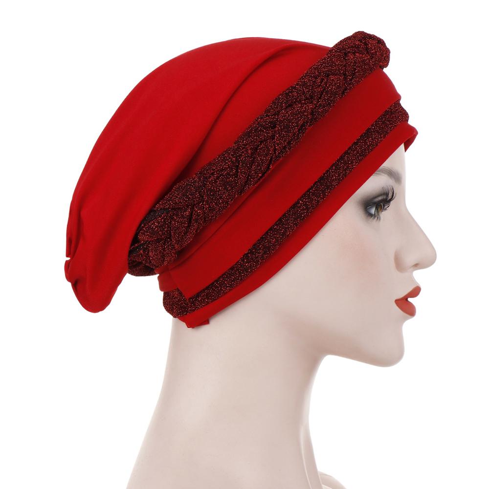 Twee-Tone Mode Moslim Tulband Motorkap Klaar Te Dragen Innerlijke Hijaabs Islamitische Wraps Vrouwen Hoofd Sjaal hijab Caps