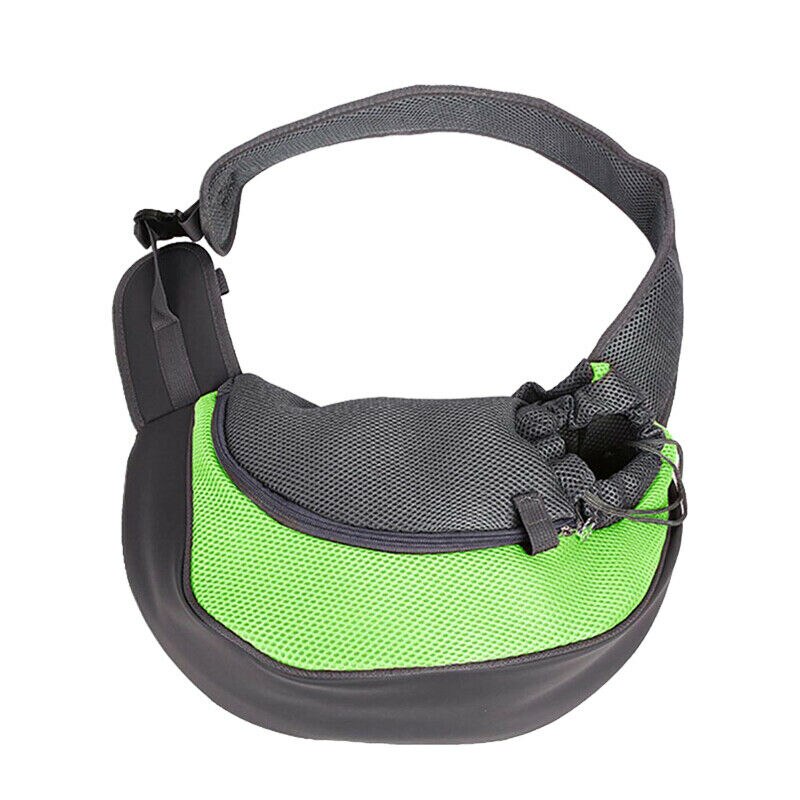 Hond huisdier puppy draagtas rugzak reistas schoudertas mesh sling draagzak comfort reistas schoudertas sling rugzak: Groente / 40 13 26cm