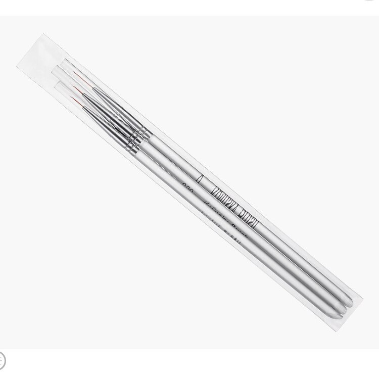 Kolkolinsky pincel de unha arte de cristal, delineador fino acrílico de cristal, caneta de desenho, pintura de listras, flor, 2 lados, arte de unha, ferramentas de manicure: Default Title