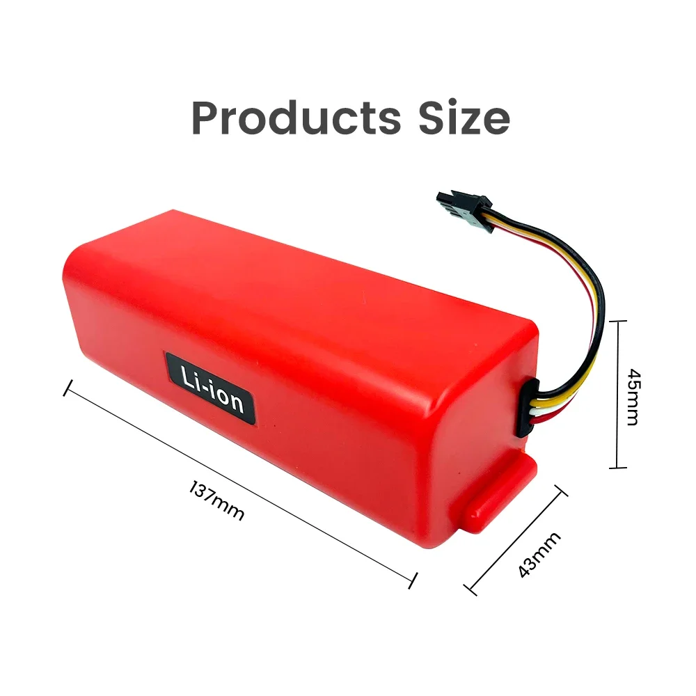 For Xiaomi Roborock S50 S51 S55 T60 E352-00 S502-00 C10 E20 E35 14.4V 5.2AH SC Batteries Vacuum Cleaner Battery Replacement