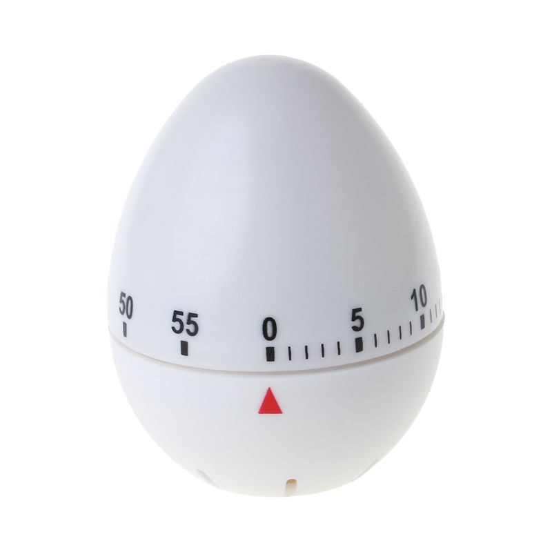 Egg Shape 60 Minute Mechanical Timer Countdown Alarm Kitchen Cooking Reminder Tool Home Decor