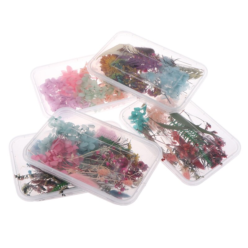 Collar con colgante de resina epoxi para hacer joyas, colgante de flores secas, Plantas secas para velas, bricolaje, para decoración de hogar y boda