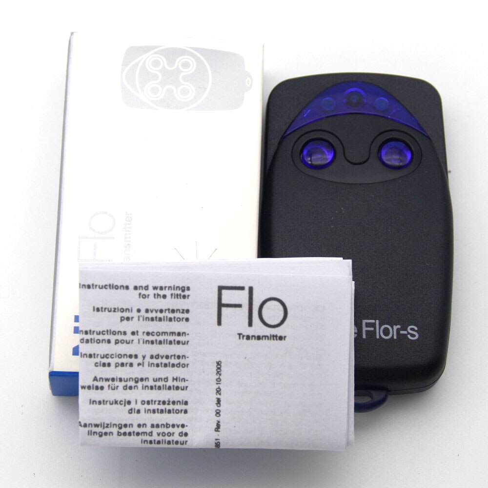 Flo2r-s Flo4r-s Afstandsbediening 433Mhz Compatibel Rolling Code Barrière Remote Garage Poort Deur Flors Controller 2 4 Knoppen