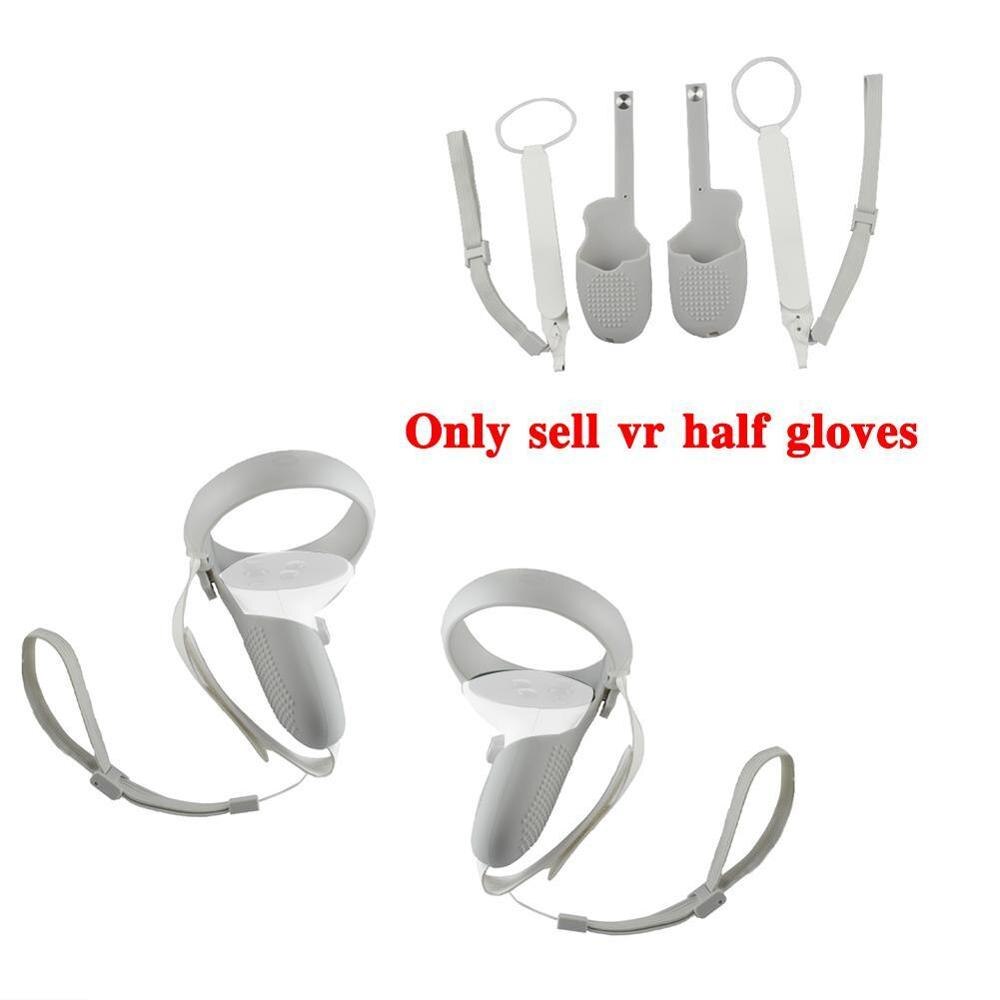 VR Half Gloves VR Accessories Protective Cover For Oculus Quest 2 VR Touch Controller Silicone Cover Skin Handle Grip