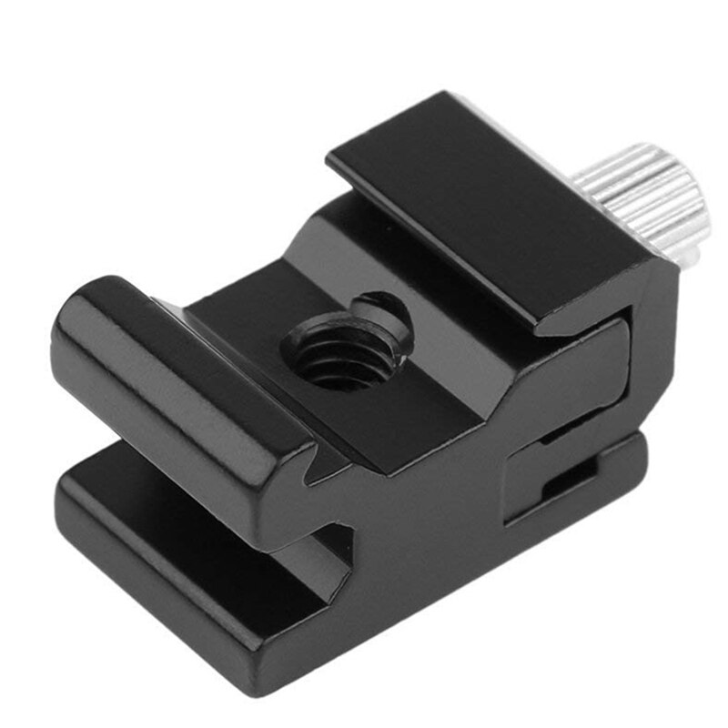 ABKT-4 Pack appareil photo Combo Pack adaptateur de montage de chaussures chaudes adaptateur de montage de chaussures froides 1/4 pouces support de chaussures chaudes Flash pour appareil photo reflex numérique