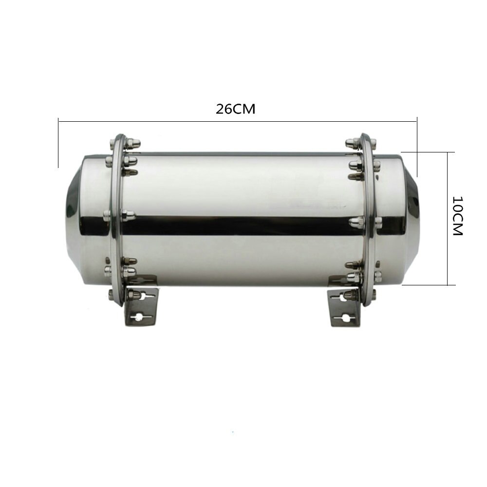 Stainless Steel Time Capsule Waterproof Lock Container Storage Future 10.2"