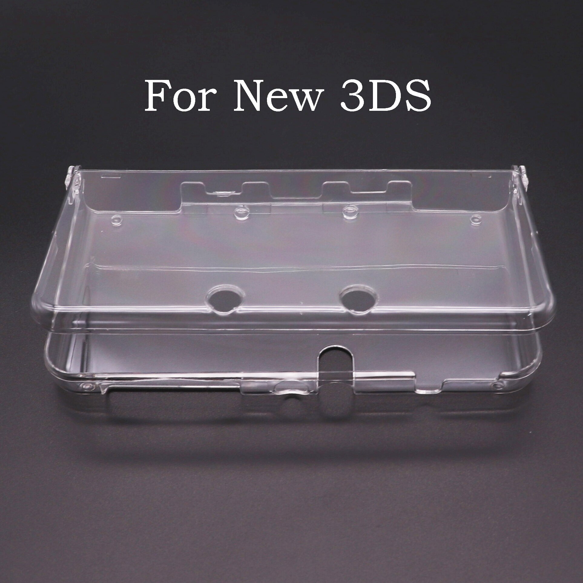 For Nintendo 3DS Console &amp; Games Lightweight Rigid Plastic Clear Crystal Protective Hard Shell Skin Case Cover