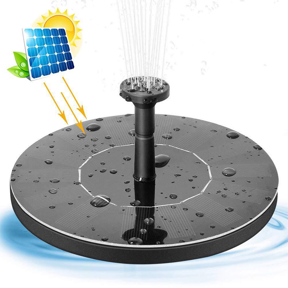 Solor Powered Fontein Met Led-verlichting Drijvende Solar Fontein Tuin Fontein Zwembad Vijver Decor Tuin Zwembad Decoratie: not light