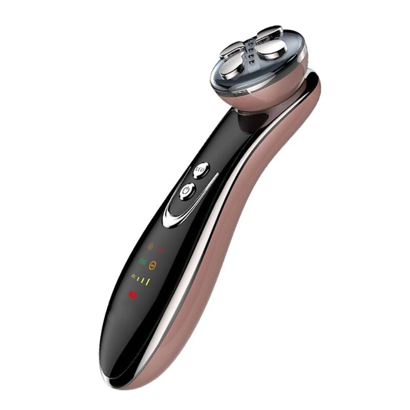 Máquina de belleza RF Radiofrecuencia Facial rejuvenecimiento de la piel estiramiento de la cara masaje uso doméstico suministros de maquillaje: pink