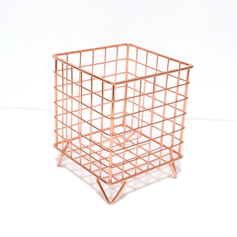 Soporte para cápsulas de café, cesto de hierro de almacenaje para cápsulas Nespresso, Pods Gusto Dolce Office Cafe, organizador de cocina, estante de almacenamiento: Rose Gold