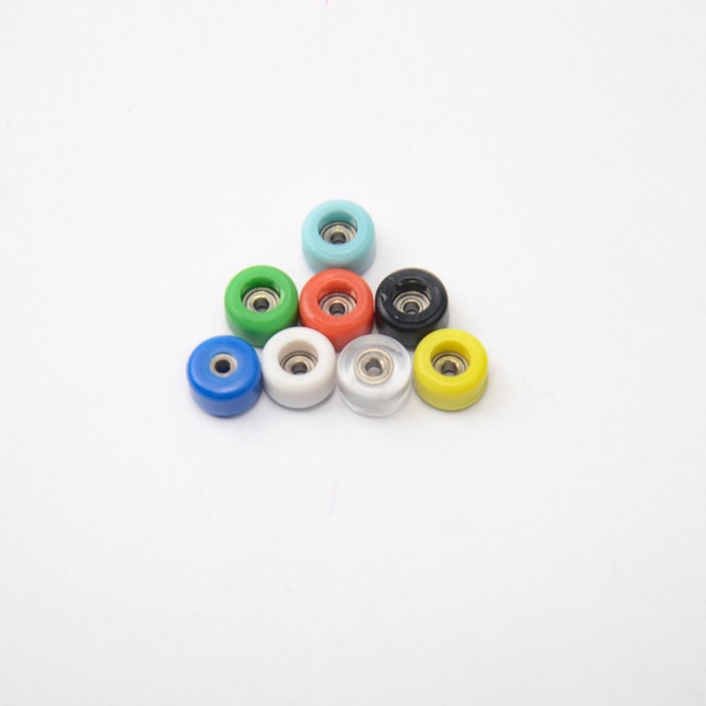 4Pcs Bearing Wheel PU Metal Urethane Fingerboard Wheels CNC Mini Finger Skate Board Accessory