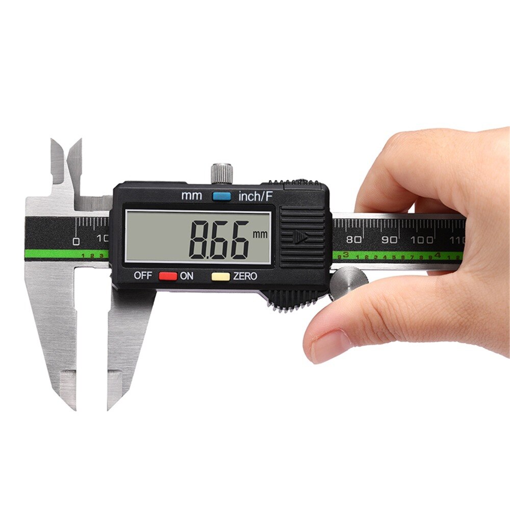 Digital Caliper Stainless Steel LCD Screen 6in 150mm/8in 200mm/12in 300mm Inch/Millimeter/Fractions Conversion