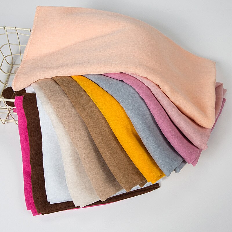 175*72cm Women Plain Chiffon Scarf Muslim hijab Scarf Solid Color head scarf muslim hijabs scarf shawls Islam shawls and wraps