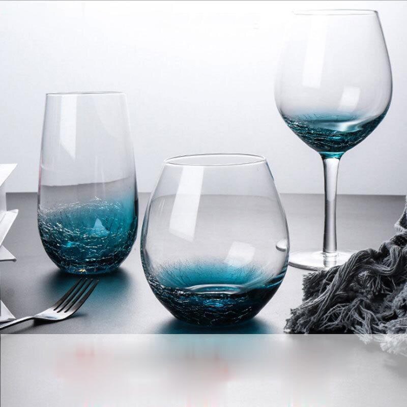 Ice Gebarsten Gebrandschilderd Glas Warm Water Glas Transparant Creatieve Drank Glas Home Melk Glas Sap Glas Rode Wijn Glas