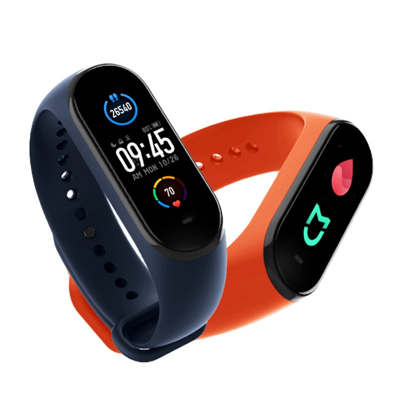 Xiaomi Mi Band 5 Wristband Stress Female Health Smart Blacelet Heart Rate Sleep Step Swim Sport Monitor APP Push Alarm