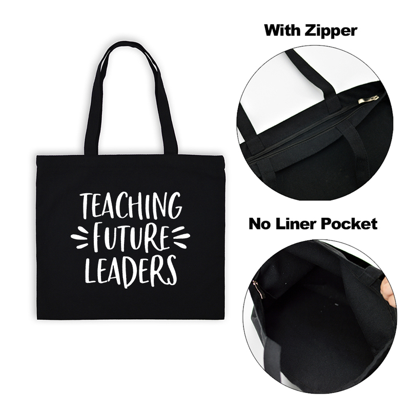 Vrouwen Tas Onderwijs Is Een Werk Van Hart Leraar Leven Schouder Canvas Tas Katoen Shopper Bag Leuke Leraar kruidenier: 34E4-TBBK-E
