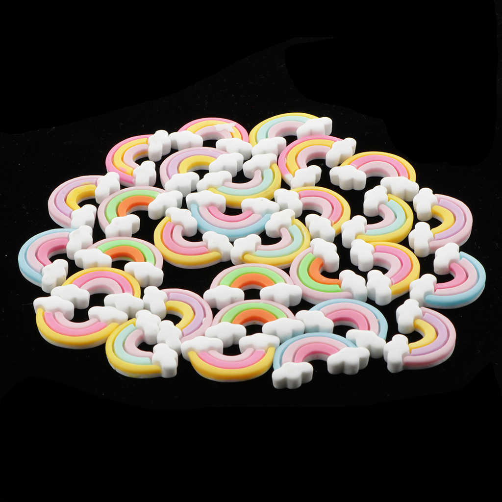 30pcs Miniature DIY Rainbows Craft Micro Landscape Decorations