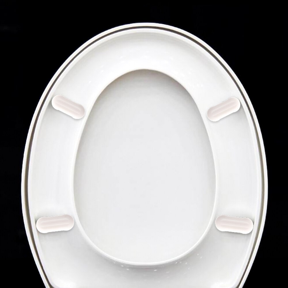 4 stk / lot skridsikker pakningssæt kofanger selvklæbende øge højden toiletsæde polstring puder badeværelse beskytte toiletsæde