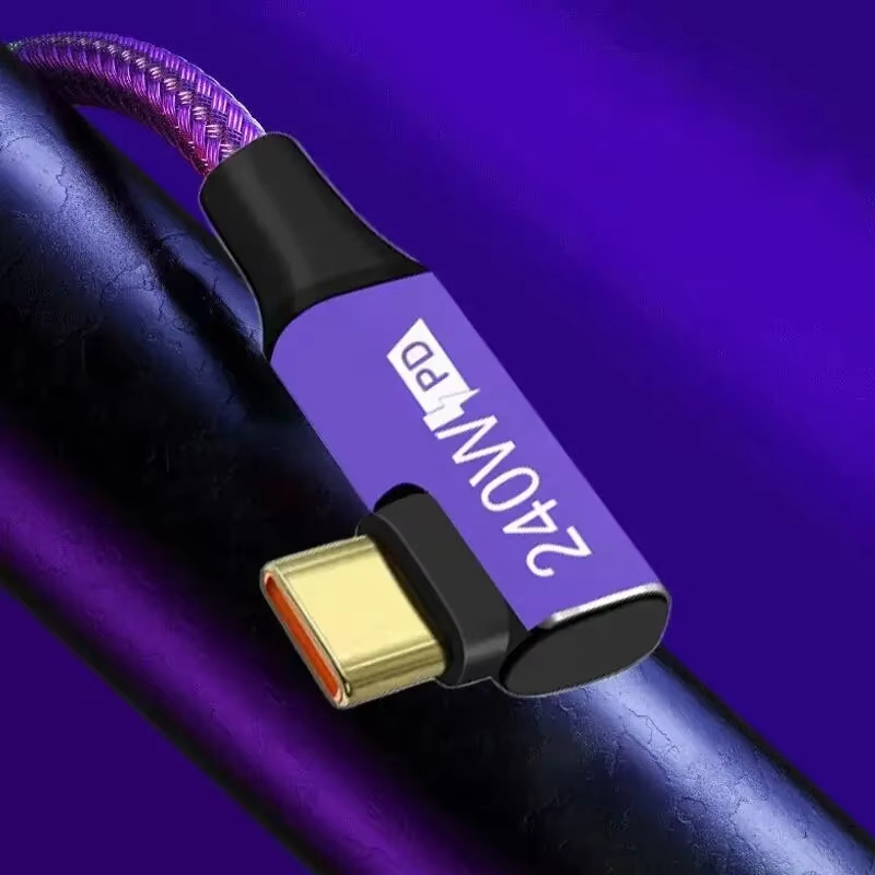 5A 240W Data Cable USB-C to Type-C Suitable for Huawei Laptop Xiaomi QC3.0 Laptop PD Dual Head Type-C240w PD Charging Cable