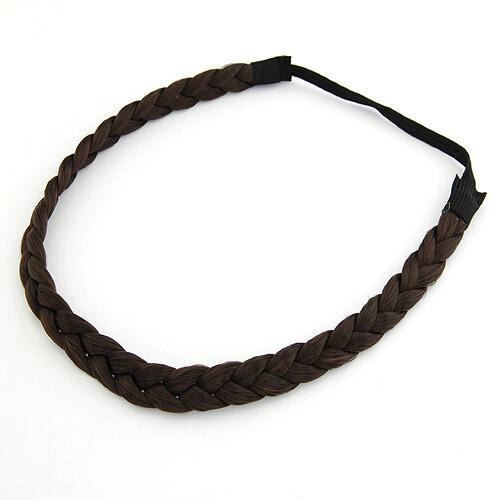 Kvinder piger elastisk hårbånd vintage hår tilbehør pandebånd fletninger hovedbeklædning hårbånd til kvinder hårbånd: B2