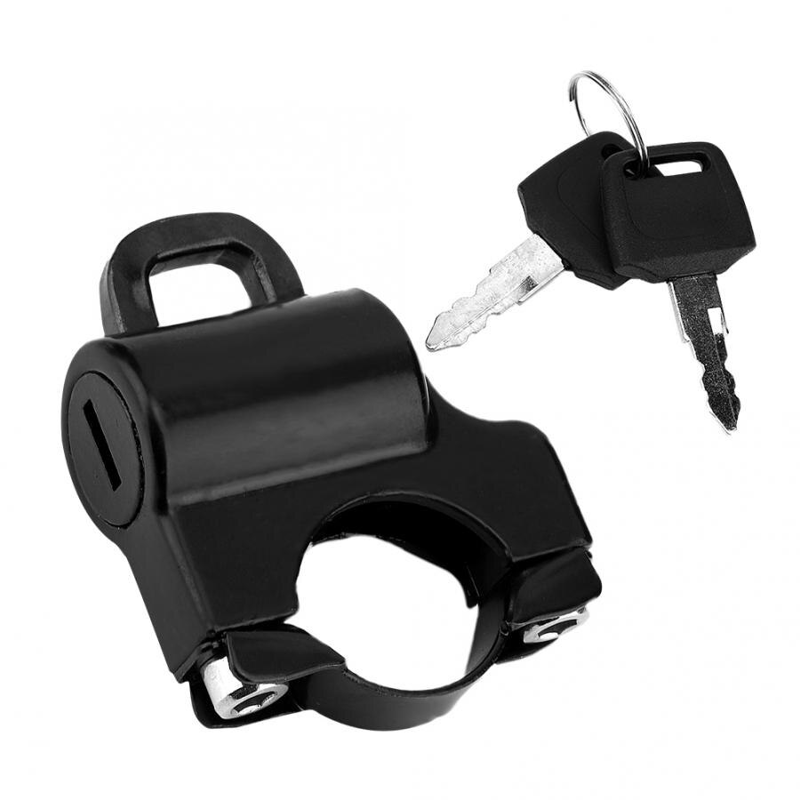 Universal Motorcycle Helmet Lock 22mm Handlebars Helmet Security Lock Padlock with 2 Keys for motorcycle with 22mm handlebar
