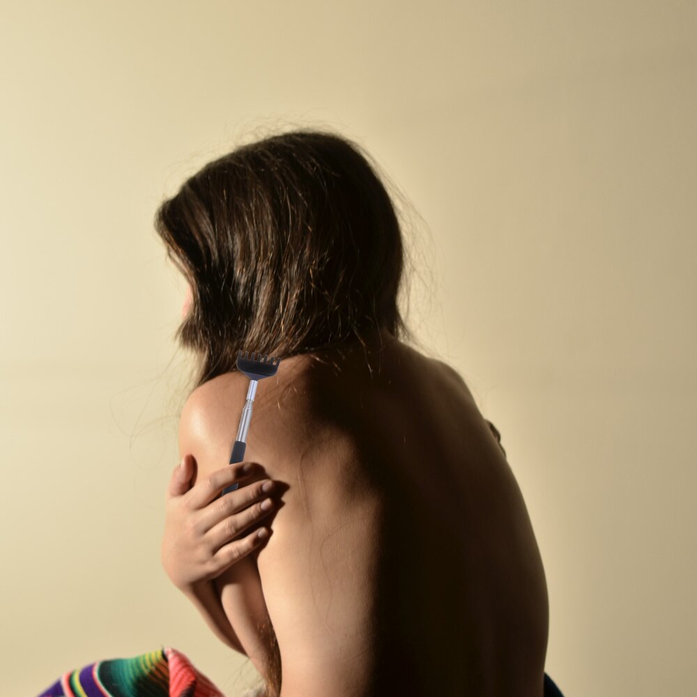 2Pcs Extendable Back Scratchers Upgraded Stainless Steel Telescoping Scratchers