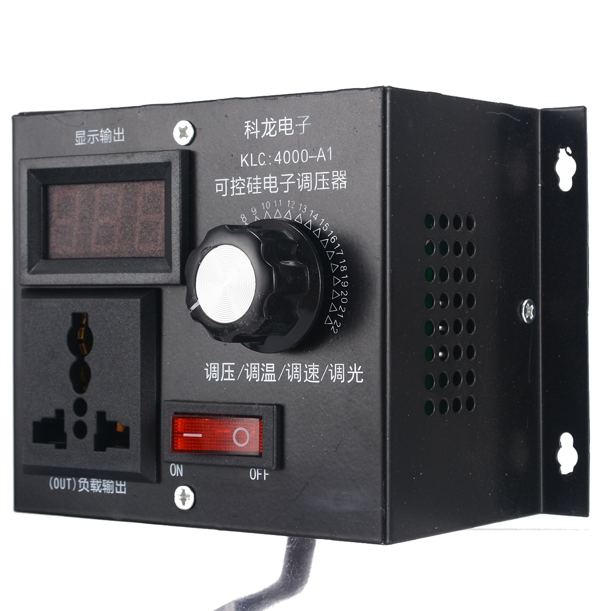 Variabel spänningsregulator 220v 4000w för fläkthastighetsmotorstyrning dimmer högeffekts elektronisk spänningsregulator
