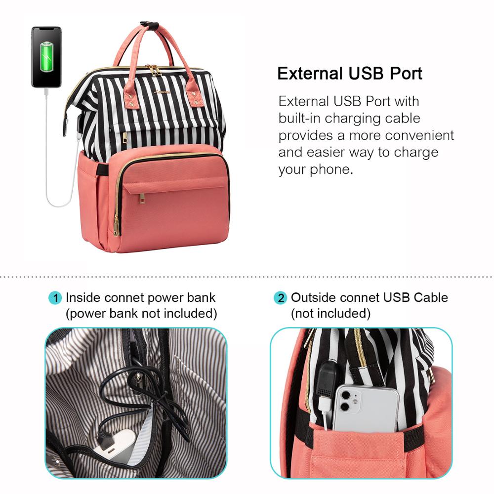 LOVEVOOK women bag laptop backpacks multifunctional canvas backpacks unisex waterproof anti-thieft backpacks for school/work