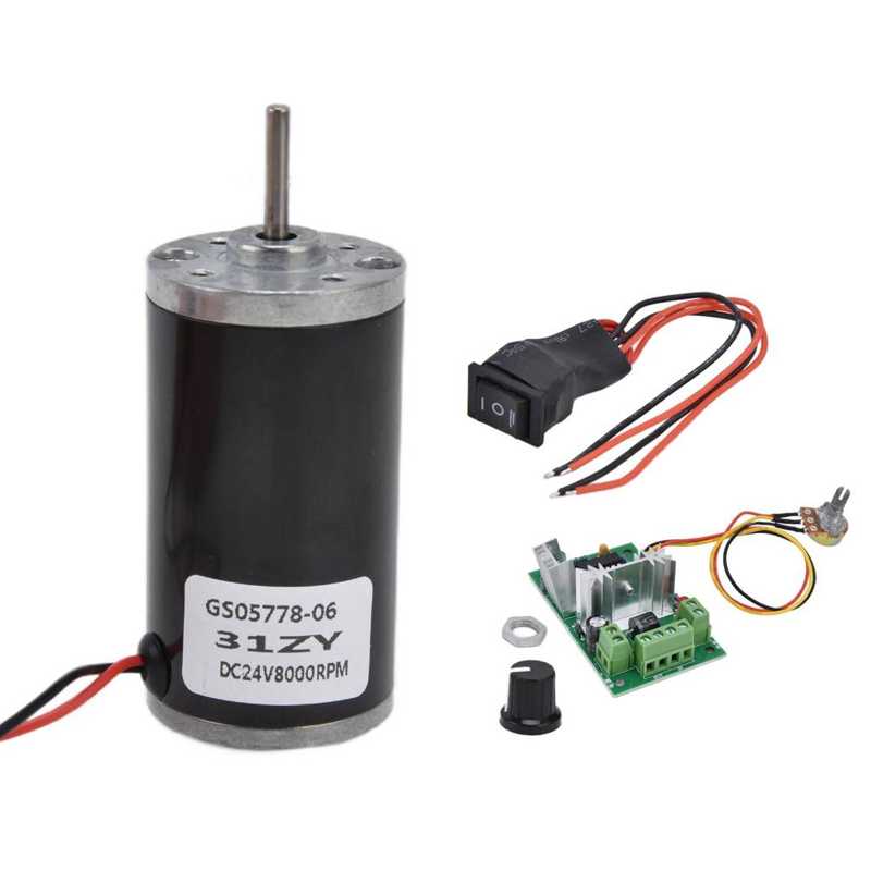 High Torsion Motors Permanent Magnet Motor 120W High Speed for DIY: 24V8000RPM
